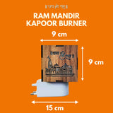 3 IN 1 Ayodhya Ram Temple Electric Kapoor Burner & Night lamp